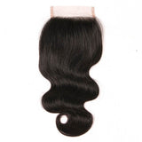 VRBest 4 Bundles Indian Virgin Human Hair Body Wave With 4x4 Lace Closure