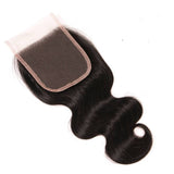 VRBest Brazilian Virgin Hair Body Wave 4 Bundles With 4x4 Lace Closure