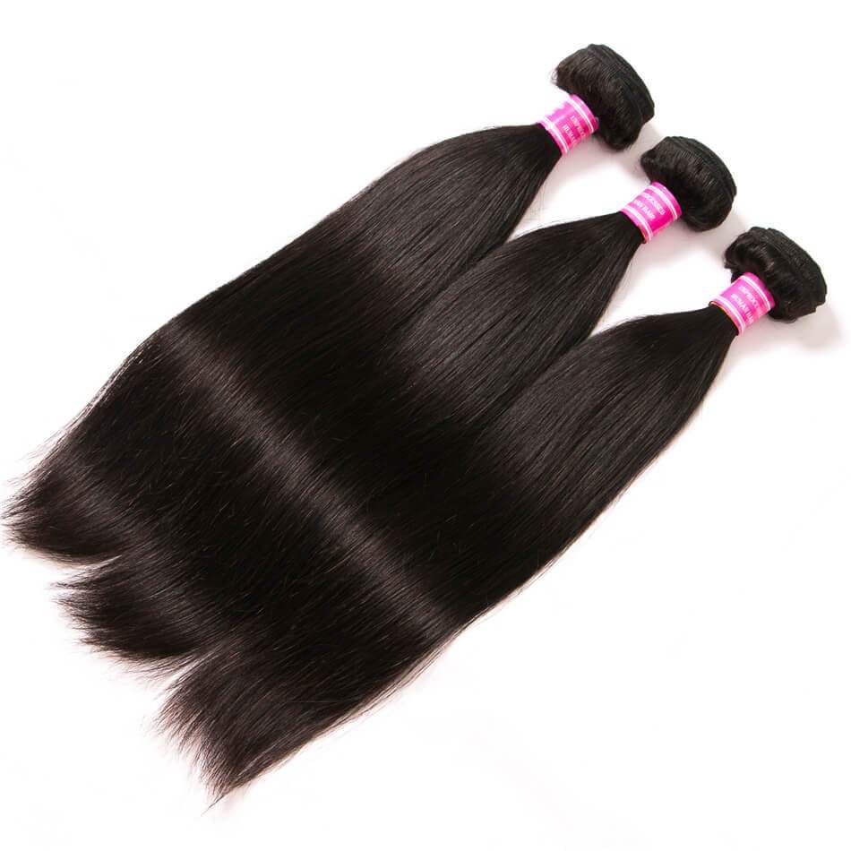 VRBest Malaysian Virgin Hair Straight 4 Bundles Human Hair Extensions