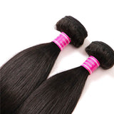 VRBest Indian Virgin Hair Straight 4 Bundles Natural Black Color