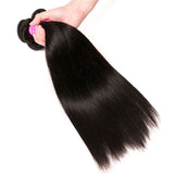 VRBest Indian Virgin Hair Straight 4 Bundles Natural Black Color