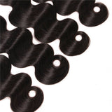 VRBest 4 Bundles Peruvian Virgin Hair Body Wave With 4*4 Lace Closure