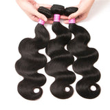VRBest Peruvian Virgin Hair Body Wave 3 Bundles With 13x4 Lace Frontal Closure