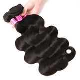 VRBest Peruvian Virgin Hair Body Wave 3 Bundles With 13x4 Lace Frontal Closure