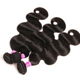 VRBest Malaysian Virgin Hair Body Wave 3 Bundles With 13x4 Lace Frontal Closure
