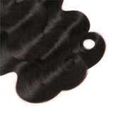 VRBest 3 Pieces Brazilian Virgin Hair Body Wave Bundles With 13x4 Lace Frontal Closure