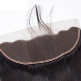 VRBest Peruvian Virgin Hair Straight 3 Bundles With Ear to Ear 13x4 Lace Frontal Closure
