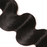 VRBest Brazilian Virgin Hair Body Wave 3 Bundles With 4x4 Lace Closure