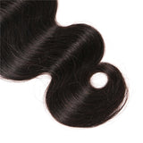 VRBest Virgin Indian Hair Body Wave 3 Bundles With 4x4 Lace Closure