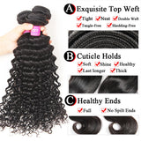 VRBest Unprocessed Virgin Human Hair Deep Wave 1 Bundle