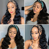 VRBest Body Wave Headband Wigs