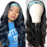 VRBest Pretty Headband Wigs Body Wave Human Hair Wigs