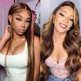 VRBest P4/27 Highlight Straight/Body Wave Lace Front Wigs For Sale