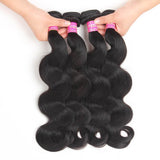 VRBest 4 Bundles Malaysian Virgin Hair Body Wave With 13x4 Lace Frontal Closure