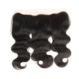 VRBest 4 Bundles Indian Virgin Hair Body Wave With 13x4 Lace Frontal Closure