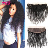 VRBest 13x4 Ear To Ear Lace Frontal Closure Brazilian Peruvian Curly Virgin Hair