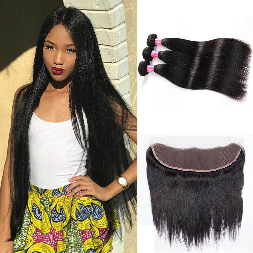 3 piece brazilian deals hair with closure