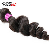 VRBest 4 Bundles Malaysian Virgin Hair Loose Wave With 13x4 Lace Frontal Closure