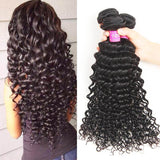 VRBest 4 Bundles Indian Virgin Hair Deep Wave With 13x4 Lace Frontal Closure