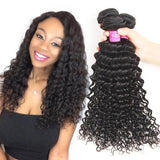 VRBest 4 Bundles Malaysian Virgin Hair Curly With 13x4 Lace Frontal Closure