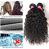 VRBest Brazilian Virgin Human Hair Water Wave 4 Bundles Unprocessed