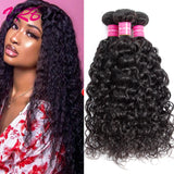 VRBest 100% Unprocessed Brazilian Virgin Human Hair Water Wave 3 Bundles